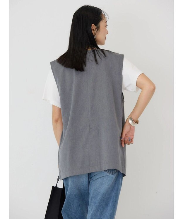 AMERICAN HOLIC Ｖネックジレ Gray Mixture