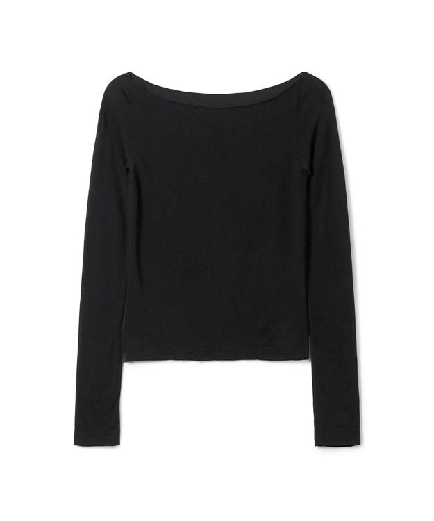 Chacott ボートネックトップ (サーモギア(R)糸使用） ブラック