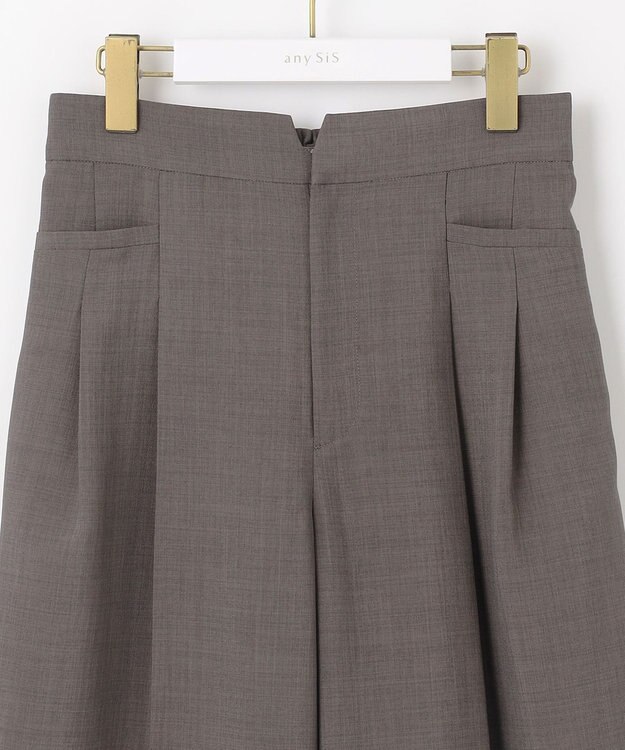 ANY SIS S 【接触冷感・速乾・UVカット・洗える】スイートクール ワイドパンツ モカ