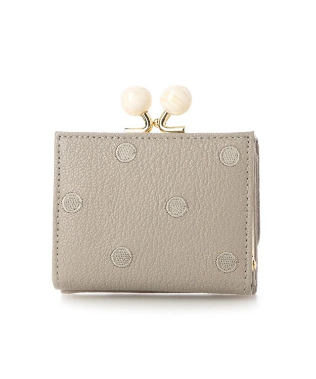 UNBILLION perche アクリル玉三つ折りミニサイフ グレードット