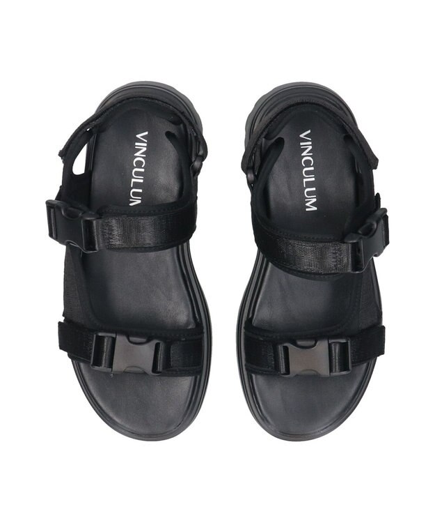 Bridget Birkin 【VINCULUM】厚底スポーツサンダル ブラック