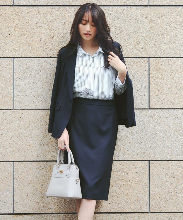 ANY SIS S 【UVカット / 接触冷感 / 吸水速乾】スマートビューティストレッチ タイトスカート ネイビー