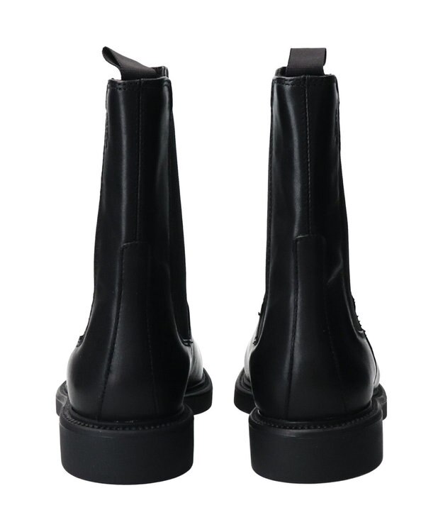 INTER-CHAUSSURES 【VAGABOND】ラウンドトウサイドゴアショートブーツ ブラック