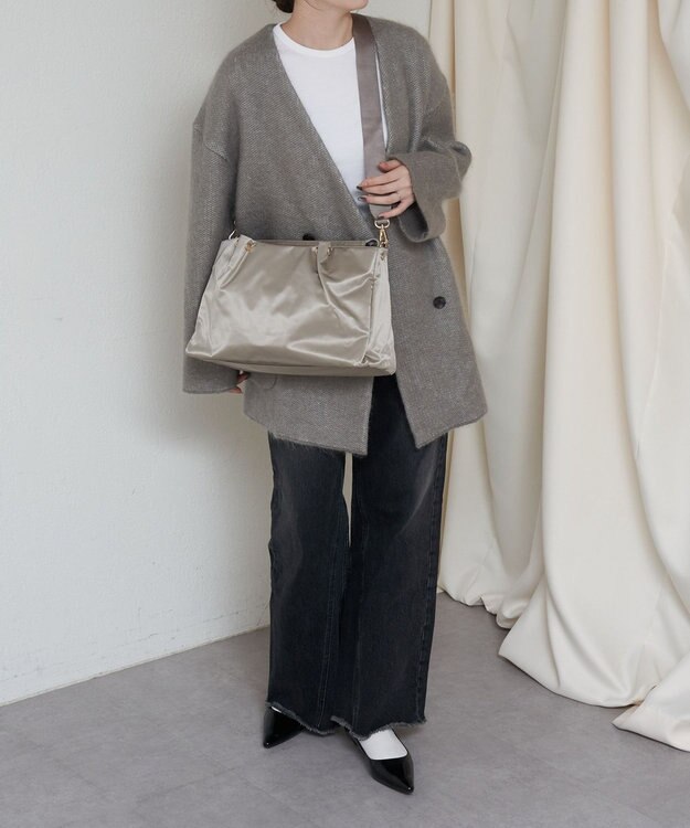 russet ナイロン三層2WAYトートバッグ(CE-1586) Gray