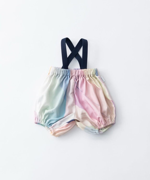 TRICOTE オーロラ柄サスペンダー付カボチャパンツ