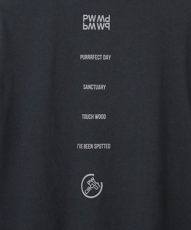 PW CIRCULUS 【吸水速乾 / UV遮蔽率99.5% UVカット / ストレッチ】【WOMEN】ポケットモックT ゴルフウェア レディース ブラック系