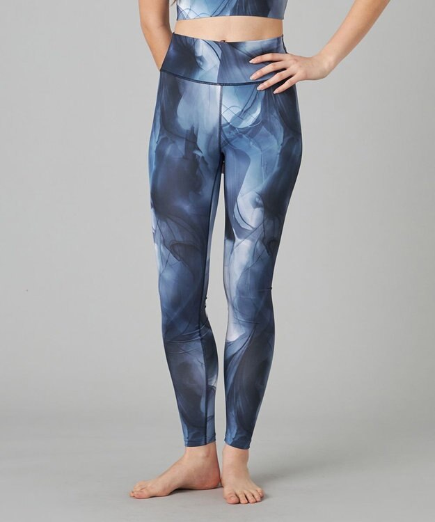 Chacott Chacott BALANCE インクアートプリントレギンス ブラックＰＴ