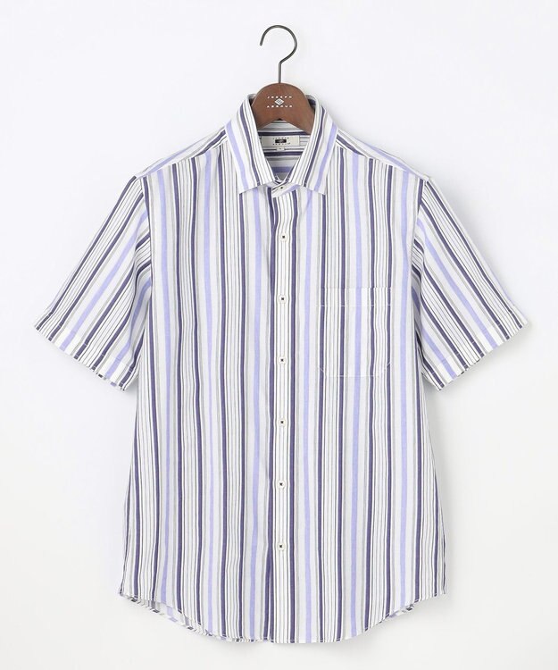 JOSEPH ABBOUD 【サステイナブル・JAPANファブリック】ソアロンストライプ シャツ ライラック系1