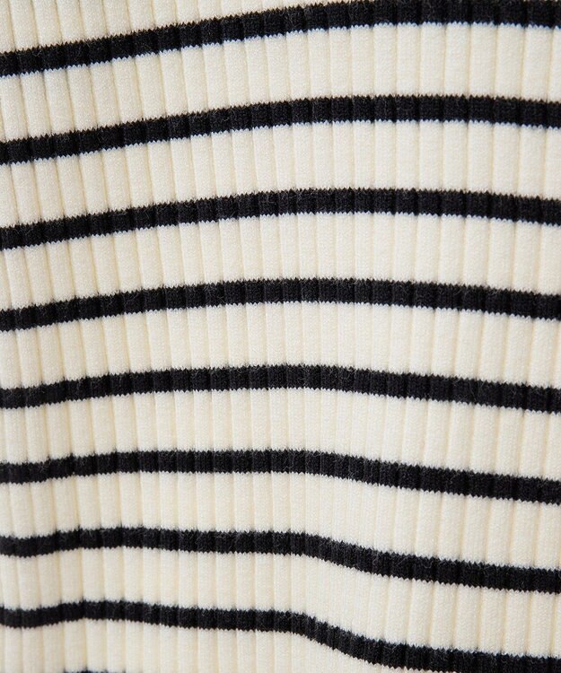 CRAFT STANDARD BOUTIQUE 洗える/とてもち配色モックネックリブニットプルオーバー/24AW Border