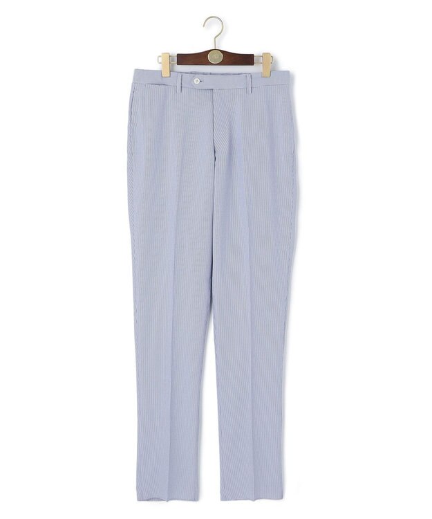 J.PRESS MEN 【WEB限定】サッカーシャドーストライプ イージーパンツ ネイビー系1