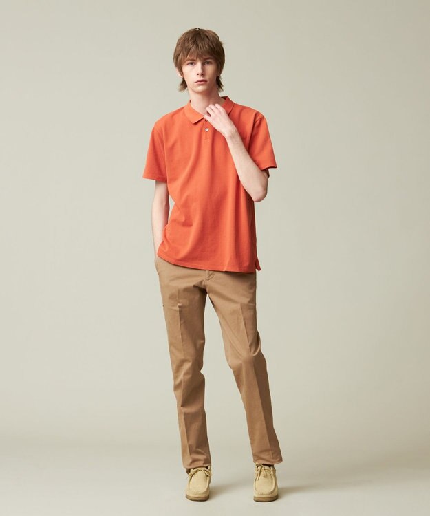 J.PRESS MEN 【WEB限定】カノコポロシャツ オレンジ系
