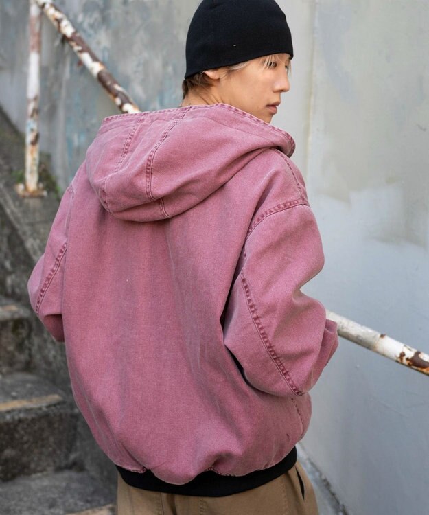 WEGO ワーカーズフードブルゾン ピンク