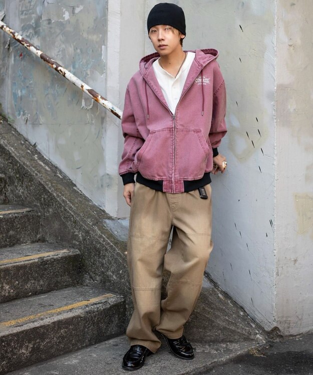 WEGO ワーカーズフードブルゾン ピンク