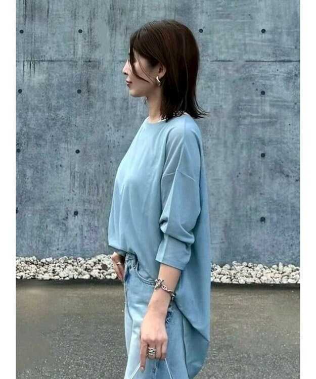 Green Parks シアーリブチュニック Blue