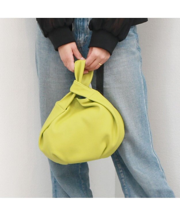 UNBILLION カシュカシュ cachecache / ワンハンドルラウンドバッグ グリーン