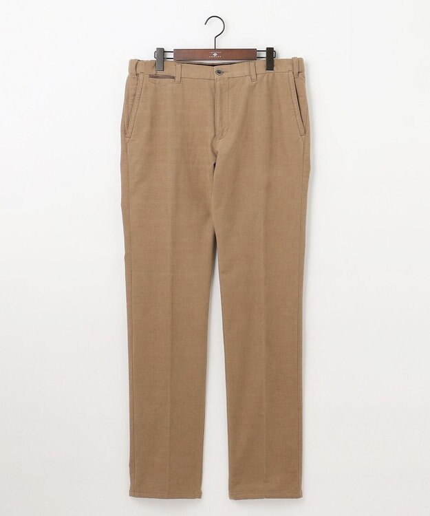 JOSEPH ABBOUD 【キングサイズ・ウエストも伸びる！/2WAYストレッチ/暖かい/オーガニック】オーガニックコットン ウオーム パンツ キャメル系