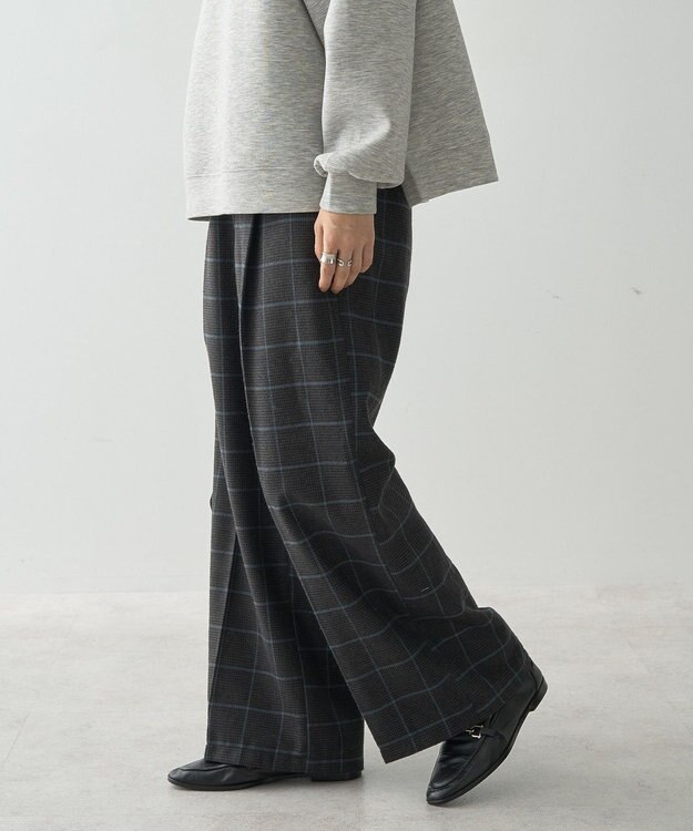 AMERICAN HOLIC ツイードワイドパンツ Check