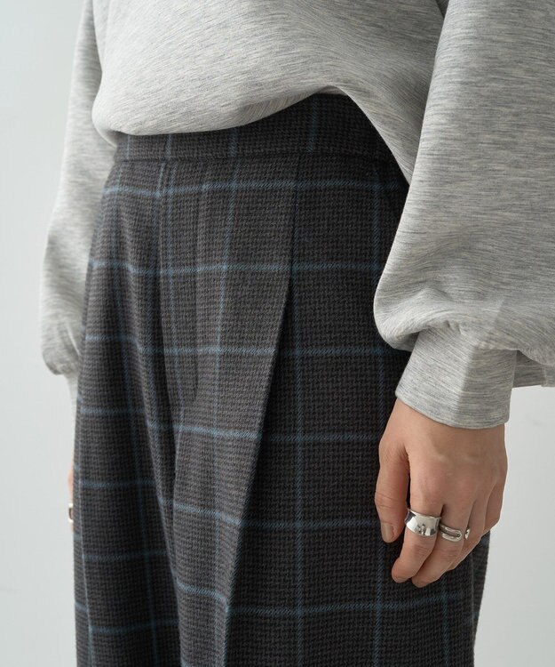 AMERICAN HOLIC ツイードワイドパンツ Black