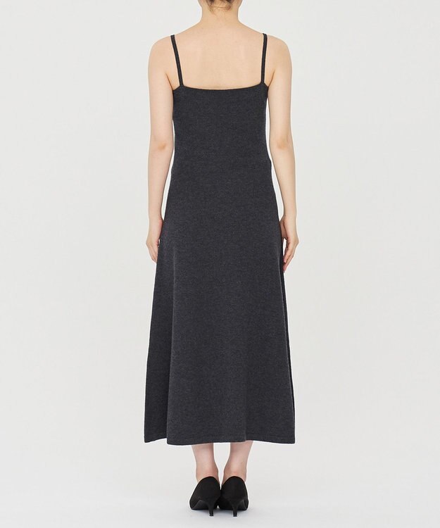 uncrave 【手洗い可】ウール ナイロン ニット ワンピース（uncrave STANDARD） チャコール