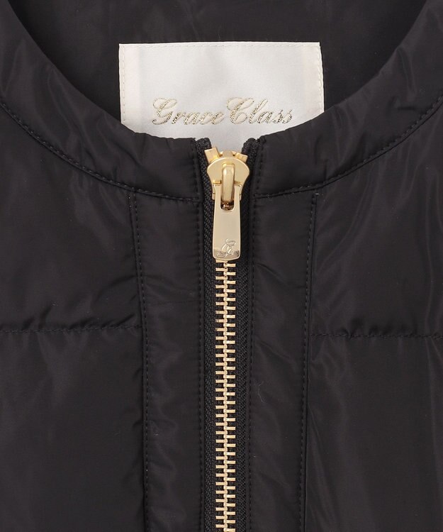 GRACE CONTINENTAL ボアコンビダウンジャケット ブラック