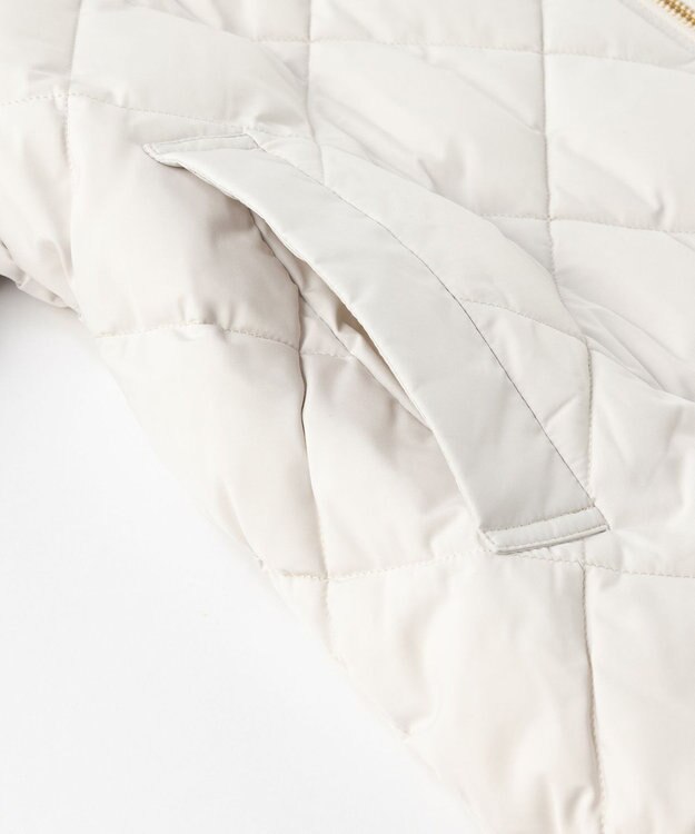 UNFILO 【TAION×UNFILO】キルティングダウン ショート丈ブルゾン アイボリー