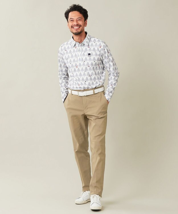 23区GOLF 迷ったらこれ！【MEN】ハイパワーストレッチ ベーシックパンツ キャメル系