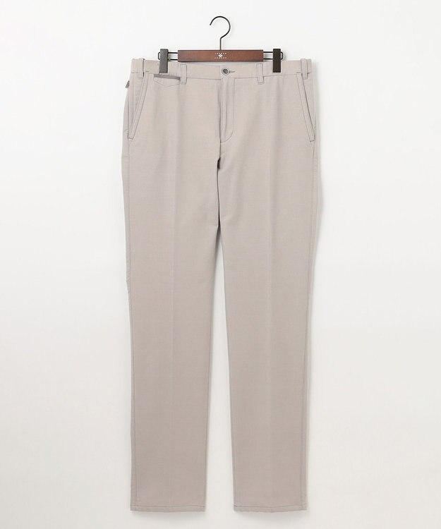 JOSEPH ABBOUD 【キングサイズ・ウエストも伸びる！/2WAYストレッチ/暖かい/オーガニック】オーガニックコットン ウオーム パンツ ライトグレー系