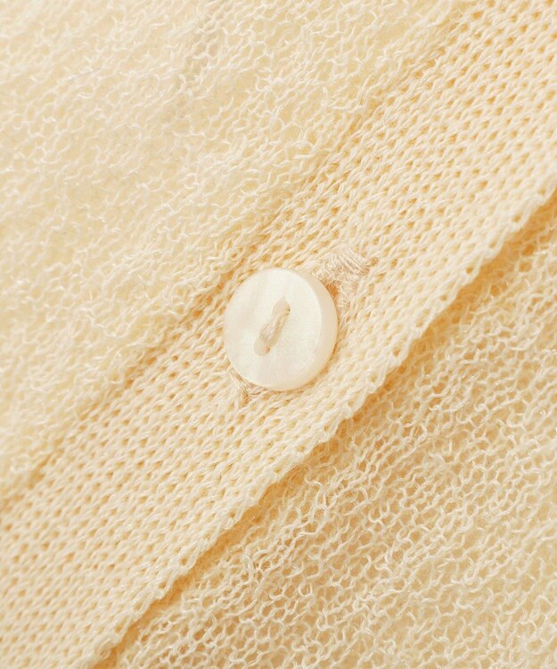 CRAFT STANDARD BOUTIQUE シアージョーゼットニットカーディガン Light Beige