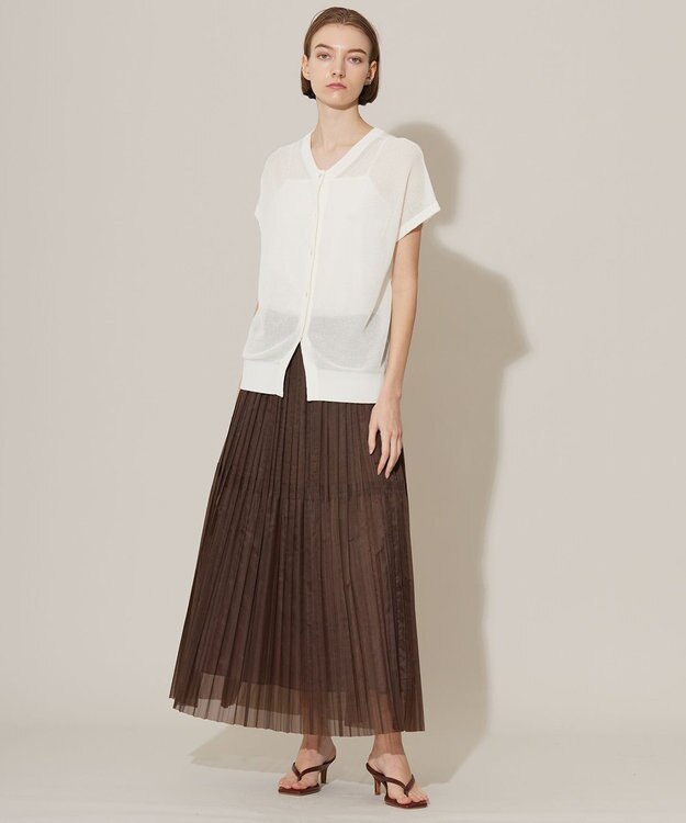 ICB 【洗える】コンパクトコイル 3wayサマーニット オフホワイト系