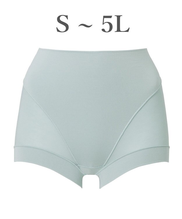 BRADELIS New York 【Yukine inc. 】ゆきねえとろりソフトシルク混ショーツ24 履き心地重視の補正ショーツ お腹すっぽり 響きにくい 快適 ミントグレー