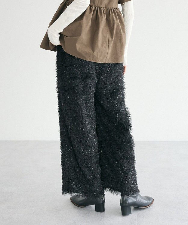 CRAFT STANDARD BOUTIQUE シャギーワイドパンツ Black