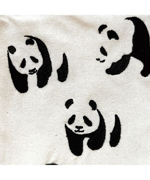 ROOTOTE 1279【スマホショルダー】CJ.ベビールー.パンダ.リサイクルコットン-A 02：アイボリー