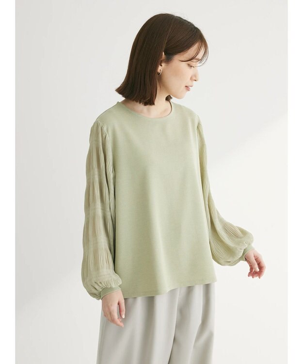 Green Parks マジョリカスリーブカットプルオーバー Mint