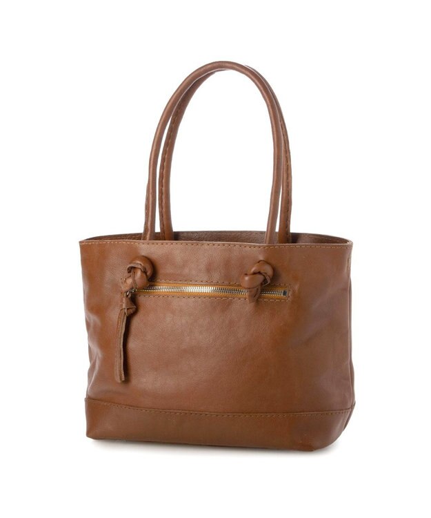 UNBILLION ペルケ perche / ソフトレザー3層2wayトート ブラウン