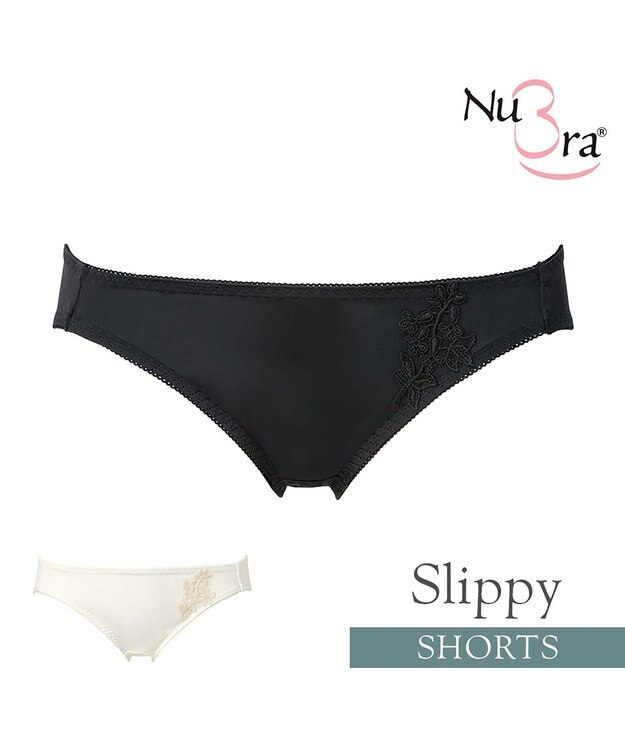 BRADELIS New York 【NuBra】スリッピー ショーツ デザインヌーブラ ブラック