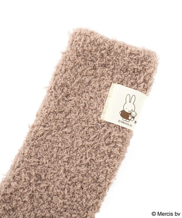 earth music&ecology 【予約】miffy/earth タグ付モコモコソックス ブラウン