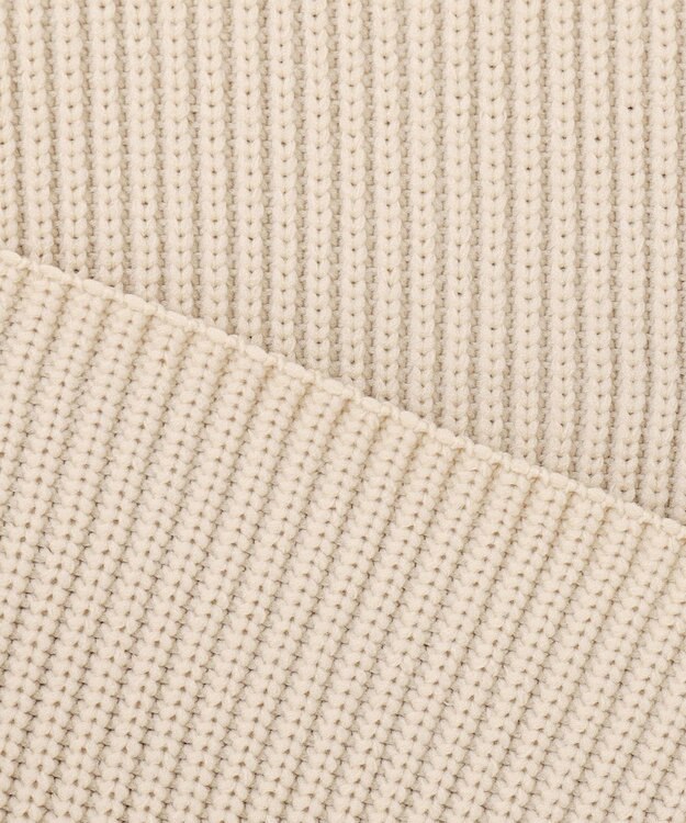 SHARE PARK LADIES エステルニットハイネックプルオーバー ライトグレー系