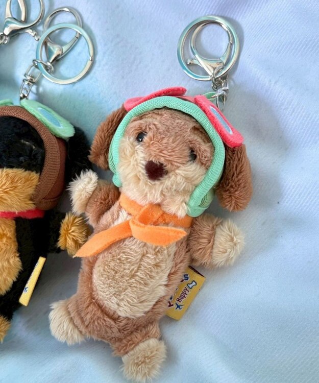 WEGO ぴぽぴぽパイロットドッグキーホルダー 柄3