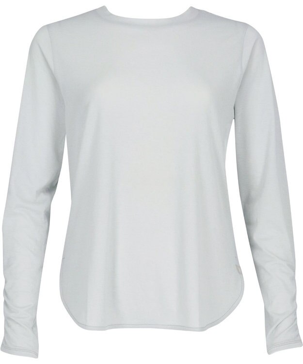 CW-X 【WOMEN】 CW-X ロングＴシャツ 梨地素材 薄手 シアー感 スポーツウェア 長袖 レディース DLY129 /ワコール グレー