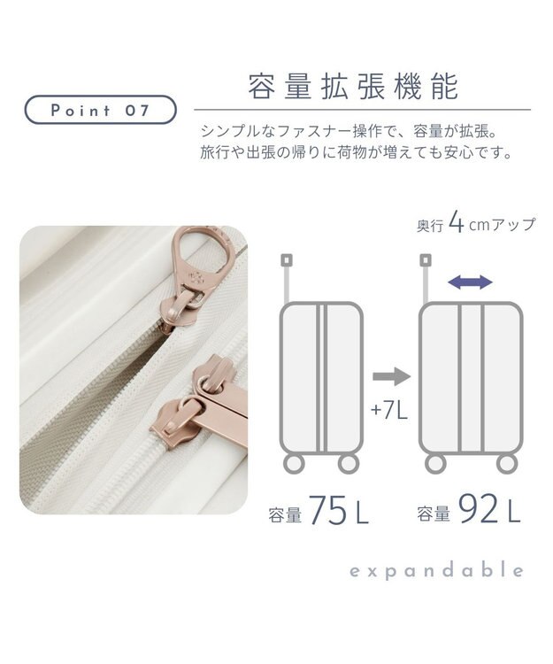 Samsonite サムソナイト スーツケース 75L(/92L)  ミンター スピナー69 MINTER アイボリー