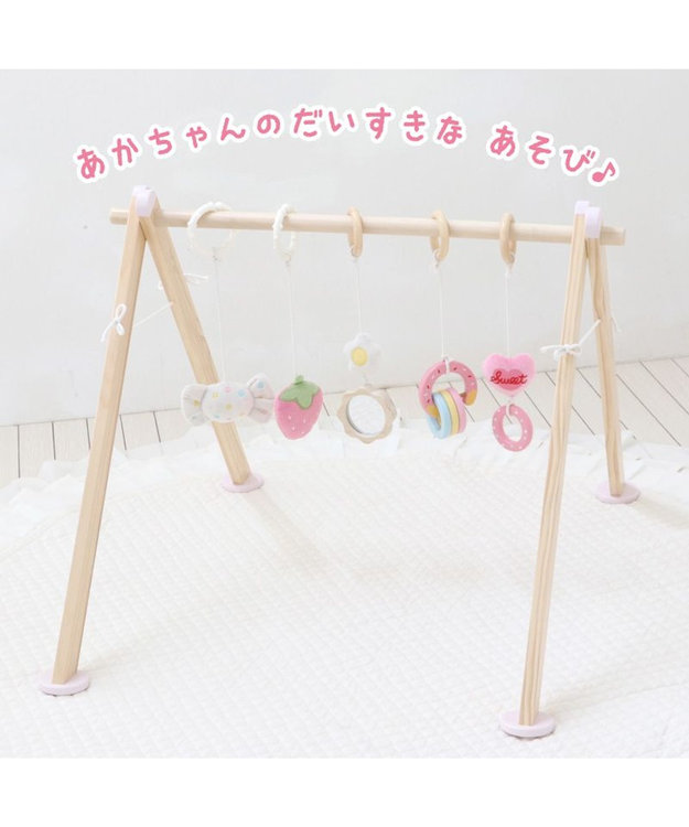 Mother garden マザーガーデン いちごの木製ベビージム 2ケ月～ -