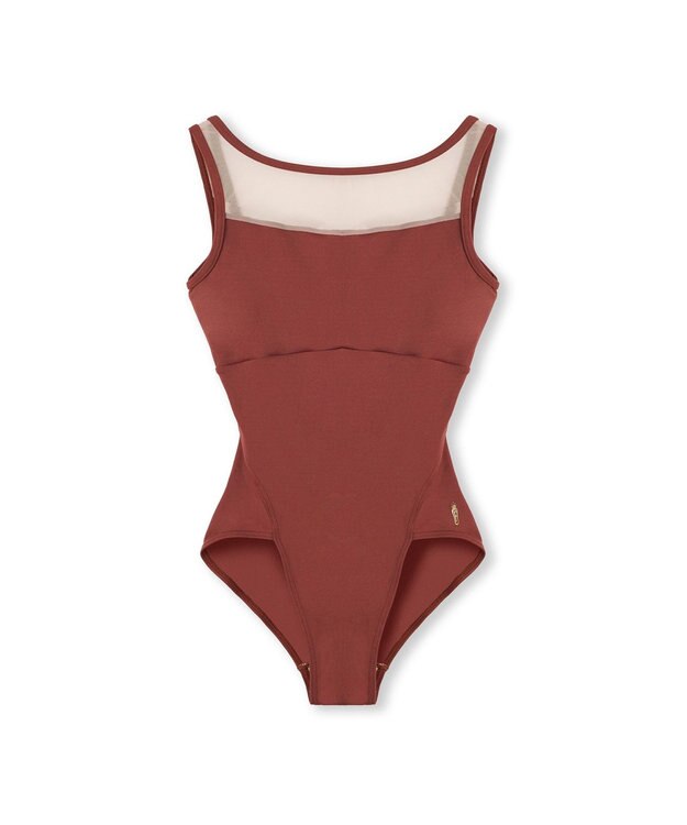 Chacott ノースリーブレオタード カッパーブラウン