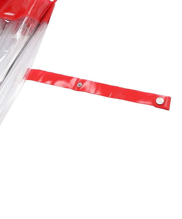 MOONBAT 【雑誌掲載／non・no】フルトン (FULTON) Birdcage ワンポイントロゴ 長傘 透明傘 レッド