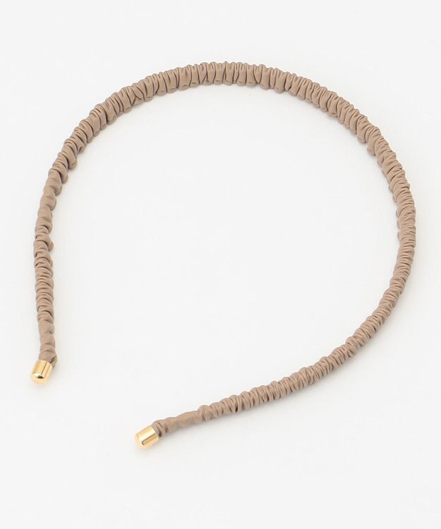 組曲 ギャザーカチューシャ ベージュ系