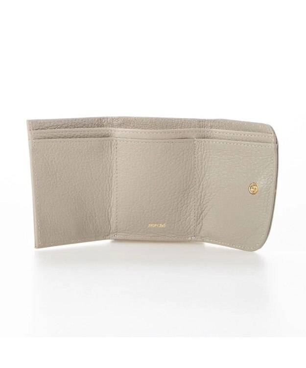 UNBILLION perche アクリル玉三つ折りミニサイフ グレードット