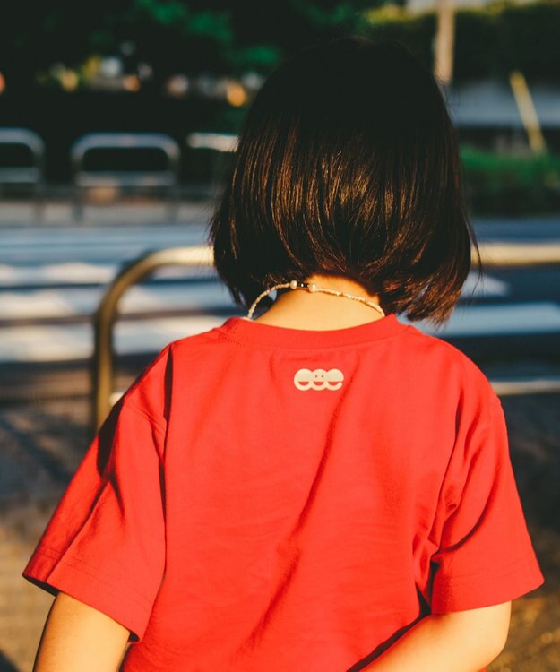 ANY KIDS 【ke ke ke】GOOD MORNING  半袖Ｔシャツ レッド