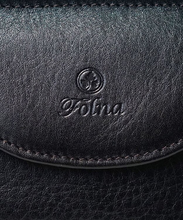 FOLNA RD ヌメオイルシュリンク二つ折り財布 ブラック
