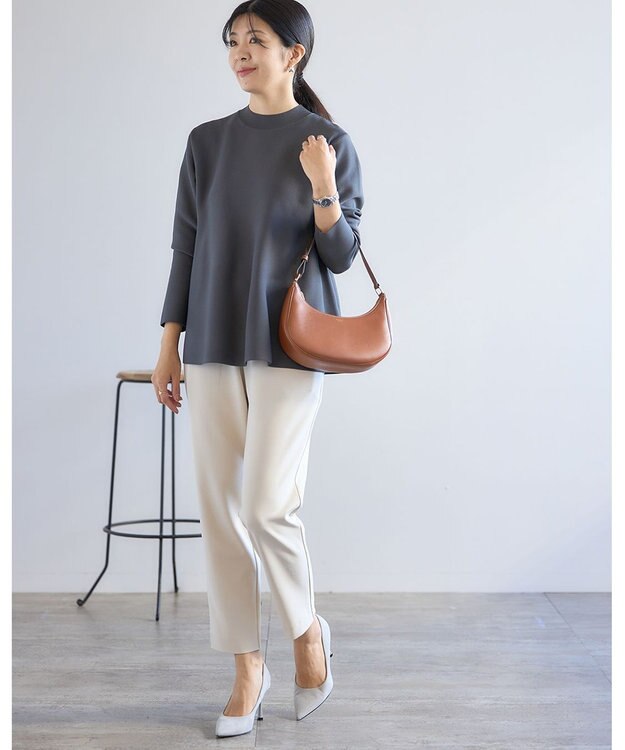 UNFILO 【15サイズ展開】BEAUTY MOVE スティックパンツ アイボリー