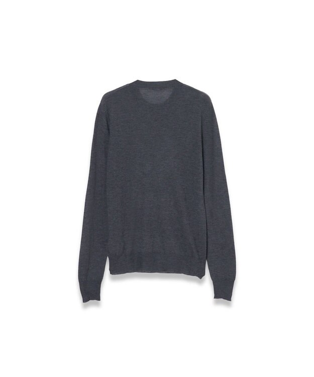 JOSEPH 【洗える】キャッシュエアー　ラウンドネックニット Smoke