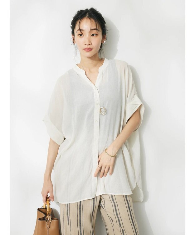 CRAFT STANDARD BOUTIQUE ヴィンテージボイルミルフィーユチュニック Off White